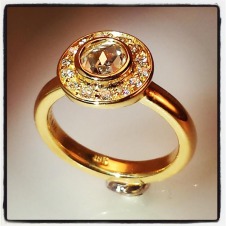 diamond/18KY engagement ring