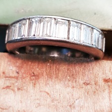platinum/diamond baguette ring